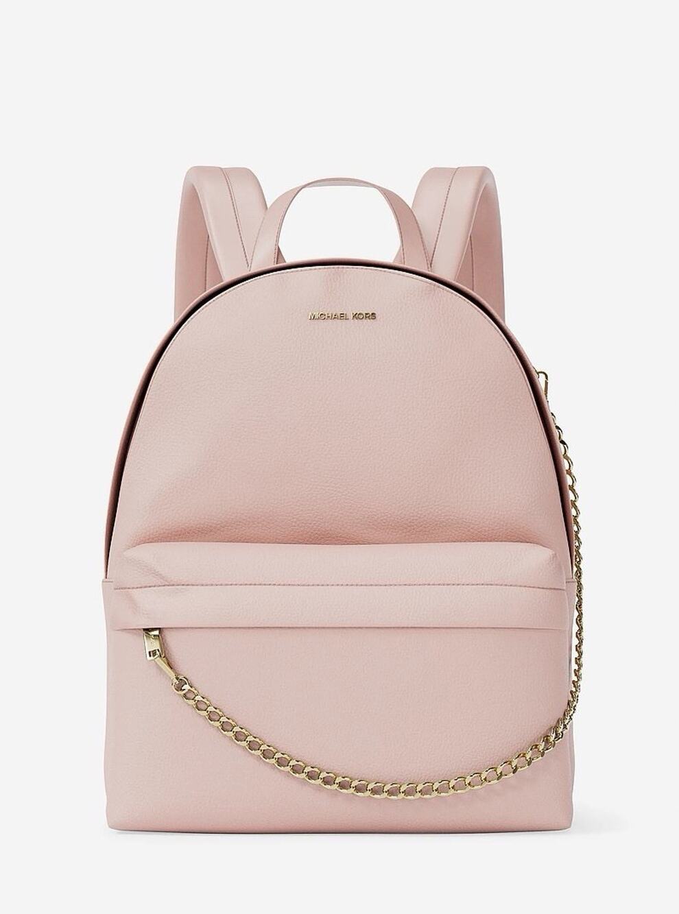 NWT Michael Kors Slater Medium Backpack Blush Faux Leather Work School Travel